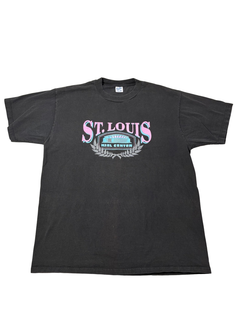 Vintage St. Louis Graphic Crewneck T-Shirt - Black